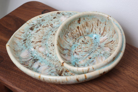 Artisan Swirly Bowls, 8.5 to 9 in - Sawdust and Clay