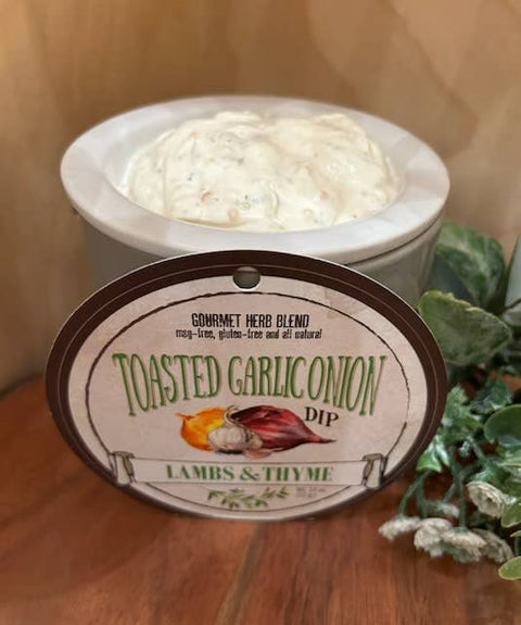 Toasted Garlic and Onion Dip - Lambs & Thyme