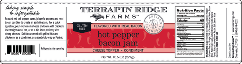 Hot Pepper Bacon Jam, 10.5 oz - Terrapin Ridge Farms