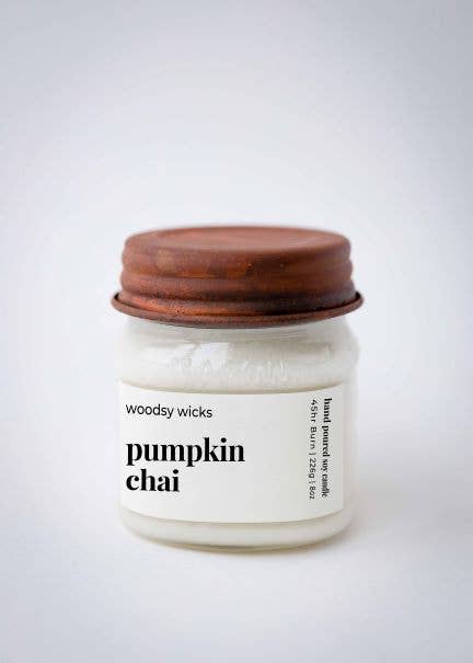 Farm Fresh Apples, 8 oz Soy Wax Candle, Cotton Wick - Woodsy Wicks