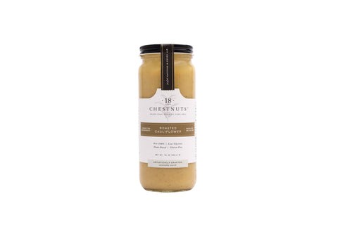 Roasted Cauliflower Soup 16 oz vegan, GF & shelf stable - 18 Chestnuts Soups