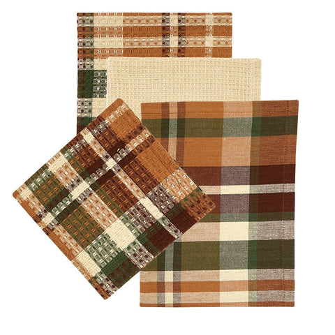 Woodbourne 3 Dishtowel & 1 Dishcloth Set - Park Designs