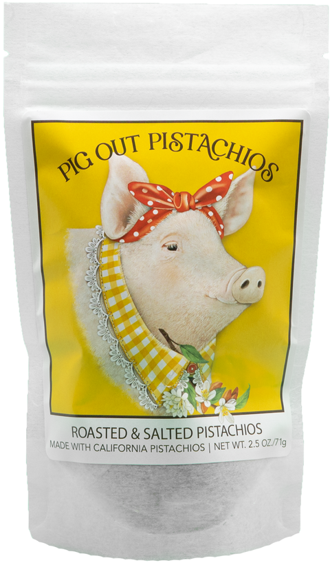 Pig Out Pistachios - Roasted & Salted Pistachios, 2.5oz. - Maisie Jane’s