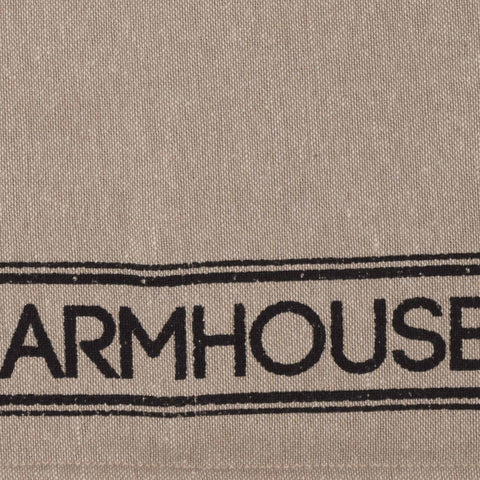 Sawyer Mill Charcoal Farmhouse Button Loop Tea Towel, Set of 2 - VHC Brands