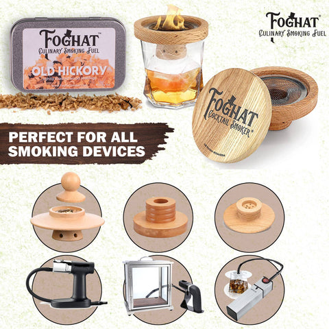 Foghat Culinary Smoking Fuel: Old Hickory, 4oz - ThousandOaksBarrelCo.
