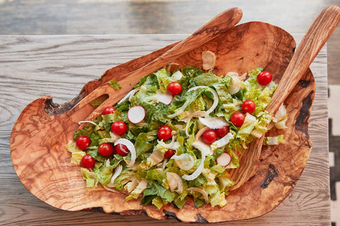 Italian Olivewood Root Salad Bowl: Medium - Verve Culture