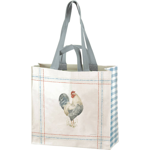 Rooster Market Tote, 6"x15.5"x15.3" - Primitives by Kathy