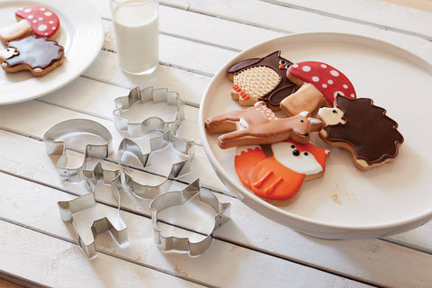 Woodland Animal Cookie Cutters, Set of 5, 4" - Fox Run Brands