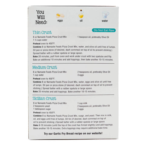 Gluten Free Pizza Crust Mix, 16 oz - Namaste Foods