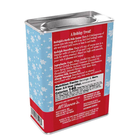 Rudolph The Red-Nosed Reindeer© North Pole Cocoa Mix, 8oz Tin - McSteven's