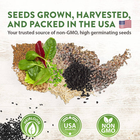 15 Vegetable Seeds Variety Pack - Heirloom, Non GMO - Homegrown Garden