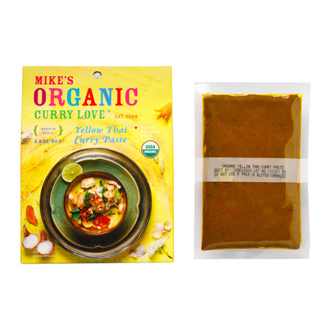 Yellow Thai Curry Paste, 2.8 oz - Mike's Organic Curry Love