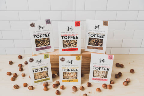 Himalayan Pink Salt Oregon Hazelnut Toffee - Holm Made Toffee Co.