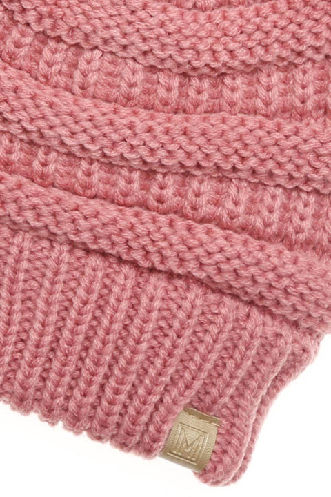 Off White Kids Winter Beanie Hat with Double Pom Pom - Kids - One Size - Fashion City