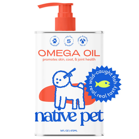 Omega-3 Fish Oil, Skin & Coat Health Supplement for Dogs: 8 oz - Native Pet