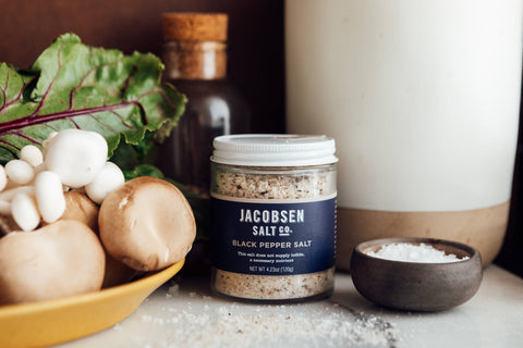 Black Pepper Salt - Infused Sea Salt - Jacobsen Salt Co.