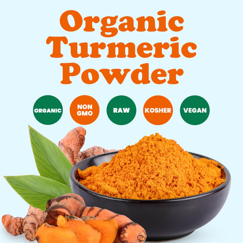 Organic Turmeric Powder – Finely Ground Turmeric Root, Raw: 8 Ounces - Food To Live