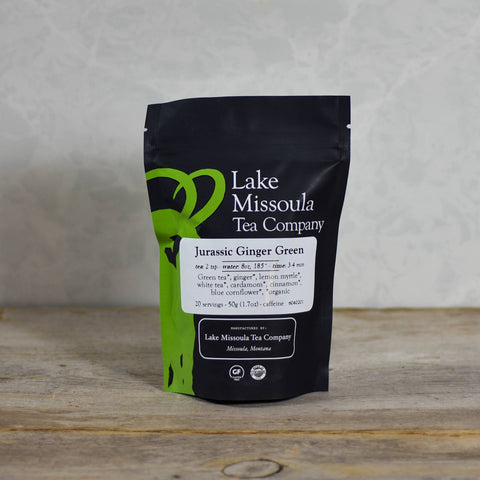 Jurassic Ginger Green, 1.7 oz - Lake Missoula Tea Company