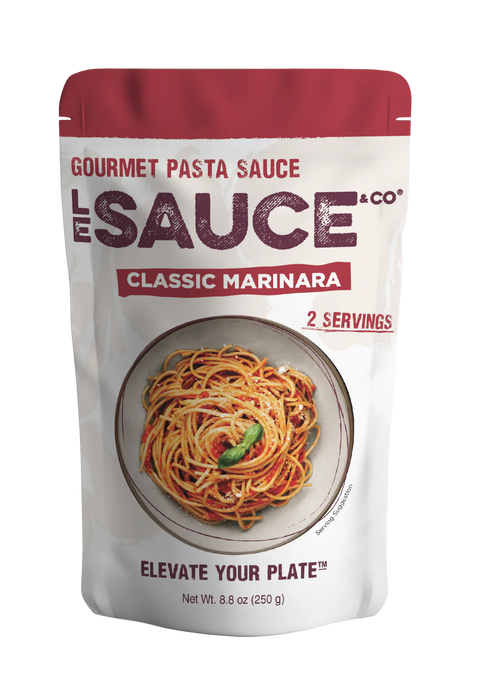 Classic Marinara Gourmet Pasta Sauce, 2 Servings, 8.8 oz - Sauce Le Sauce & Co (Copy)