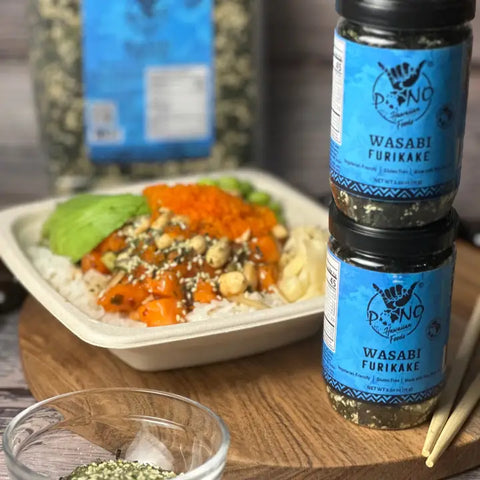 Wasabi Furikake, 2.5 oz - Pono Hawaiian Foods Co