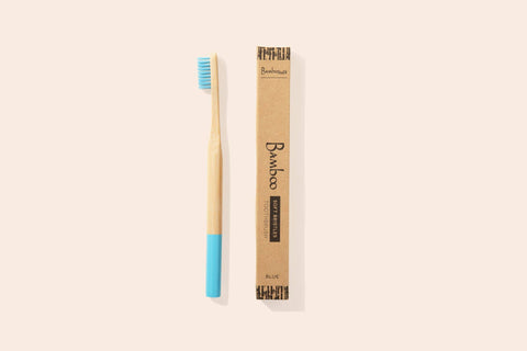Adult Bamboo Toothbrush, White - Bamboo Switch