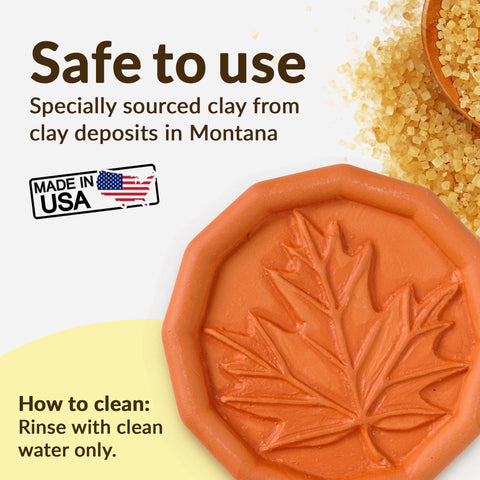 Brown Sugar Saver - Maple Leaf Design - JBK Pottery