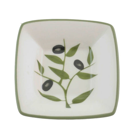 Olive Branch Small Square Bowl, 3.75"x1", Single - Out of the Woods of Oregon