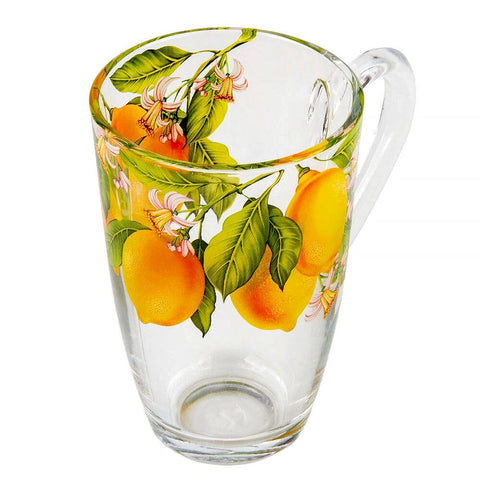 Lemons Glass Coffee and Tea Glass, Set of 4, Tapered