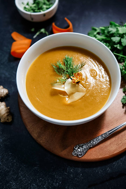 Carrot Ginger Dill Soup -16 Oz Vegan & GF - 18 Chestnuts Soups