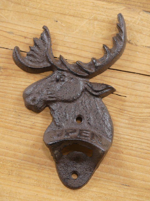 Moose Cast Iron Bottle Opener - Midwest Craft House