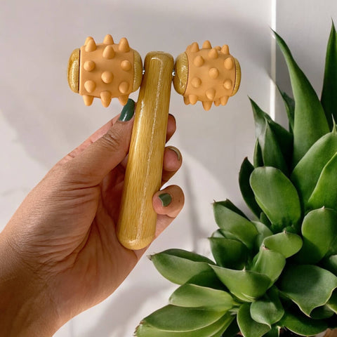 Bamboo Body Rolling Massage Tool - Bamboo Switch