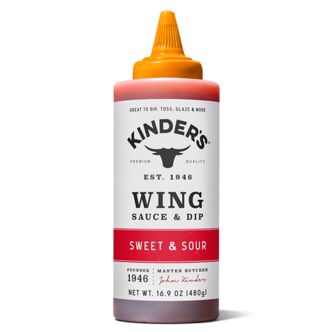 Sweet & Sour Wing Sauce, 16.9 oz - Kinder's Sauces & Seasonings