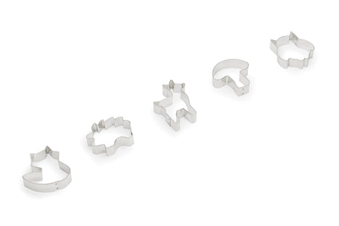 Woodland Animal Cookie Cutters, Set of 5, 4" - Fox Run Brands