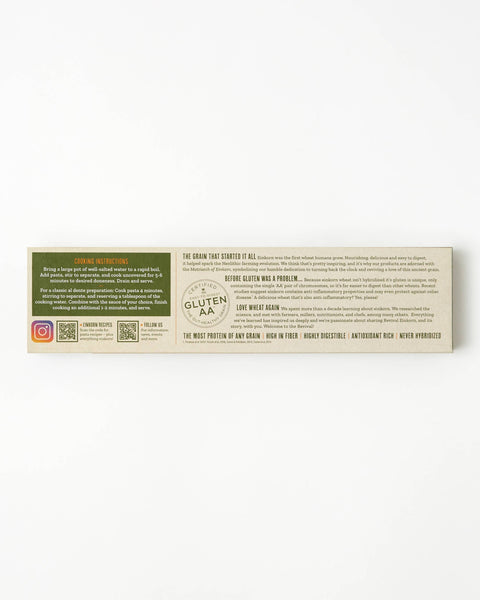 Organic Einkorn Spaghetti, 8.8 oz - Revival Einkorn
