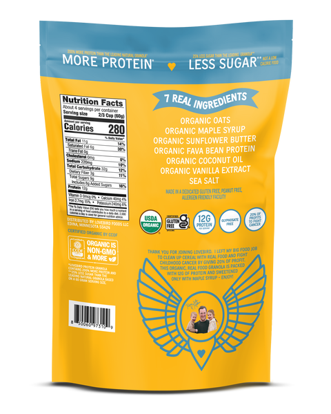 Organic Protein Granola, 8 oz - Lovebird Cereal
