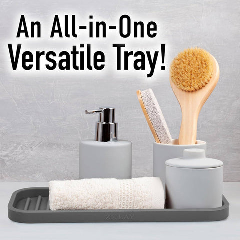 Silicone Sponge Holder for Kitchen Sink: Gray - Zulay Kitchen