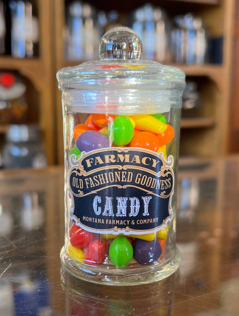Runts Candy in Apothecary Jar - Montana Farmacy