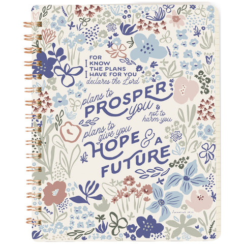 Plans To Prosper You Spiral Notebook - Primitives by Kathy
