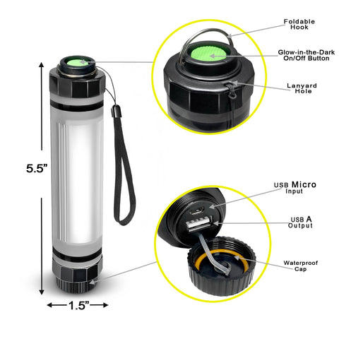 Waterproof LightStick Mini with Powerbank - SunJack