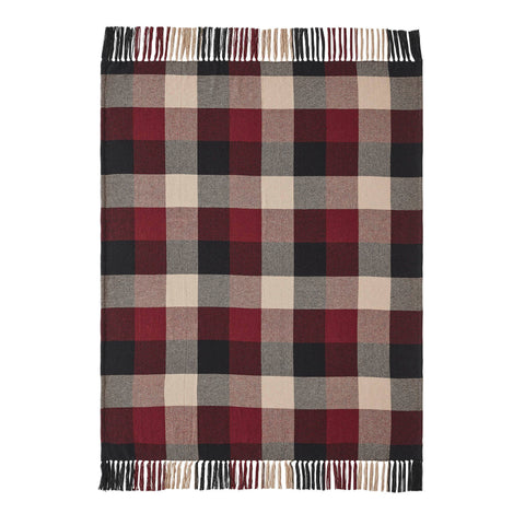 Heritage Farms Primitive Check Woven Throw, 50x60 in - VHC Brands