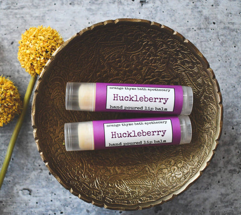 Huckleberry Lip Balm - Orange Thyme Bath Apothecary