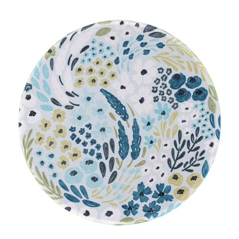 Waterfall Floral Mousepad, 8.5" diameter - Elyse Breanne Design