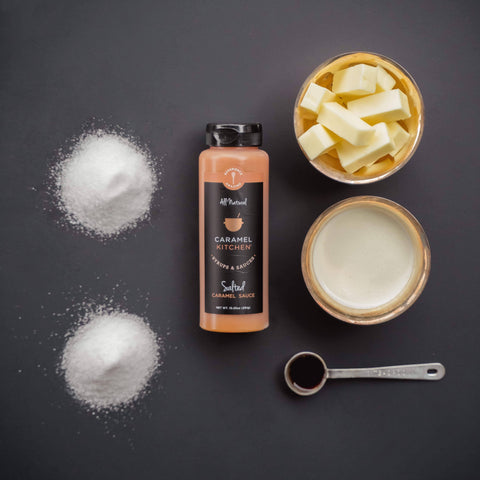 Salted Caramel Sauce, 9 oz - Caramel Kitchen