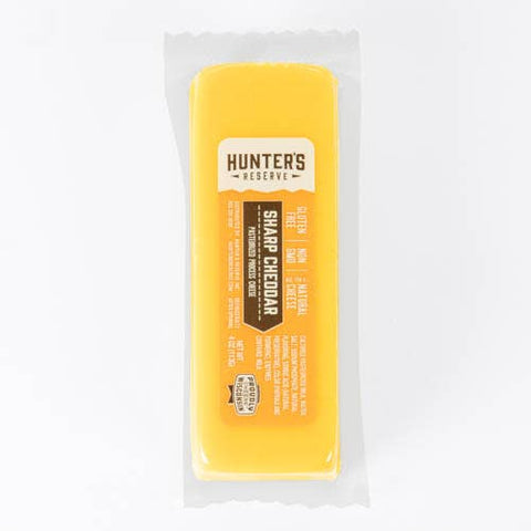 Sharp Cheddar, 4 oz Cheese Bar, Shelf Stable - Hunter's Reserve