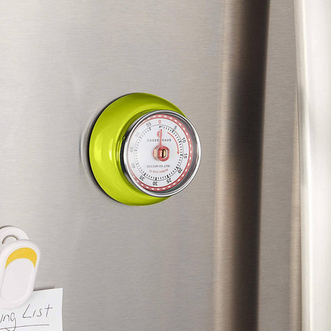 Retro Kitchen Timer, Kiwi, 2.75” x 1.25" - Frieling USA