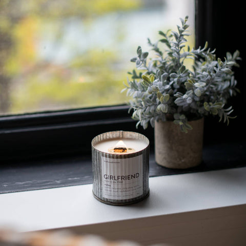 Lighthouse Rustic Vintage Farmhouse Wood Wick Candle: 10oz - Anchored Northwest