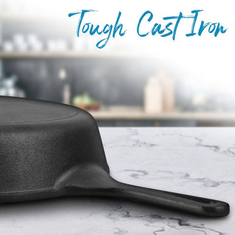 Pre-Seasoned Cast Iron Skillet, 12.5 Inch - Zulay Kitchen