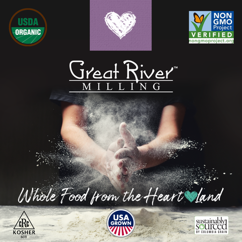 Organic Dark Rye Flour (1.25 Lb): 20oz - Great River Milling