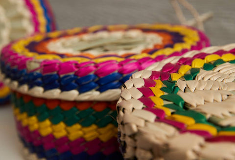 Mexican Woven Palm Tortilla Basket - Verve Culture