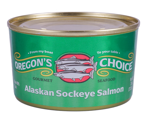 Alaskan Sockeye Red Salmon, 7.5 oz, Salted - Oregon's Choice Gourmet